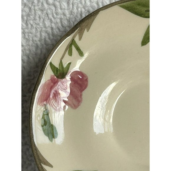 Vintage Franciscan Dinnerware 2 Saucers Desert Rose England 1985-early 2000s EUC - Picture 2 of 12